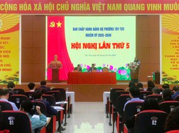 Hội nghị Ban chấp hành Đảng bộ phường Tây Tựu lần thứ  5