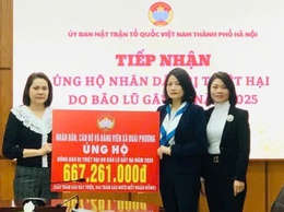 Đoài Phương: Gần 700 triệu đồng ủng hộ đồng bào vùng lũ