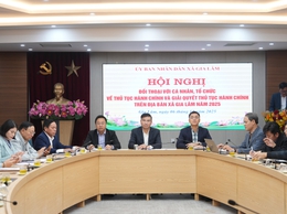 UBND xã Gia Lâm tổ chức hội nghị đối thoại với công dân, tổ chức, doanh nghiệp về thủ tục hành chính năm 2025