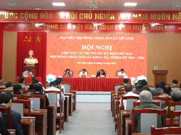 Hội nghị tiếp xúc cử tri trước kỳ họp thứ hai HĐND xã Mê Linh khóa XX, nhiệm kỳ 2021-2026