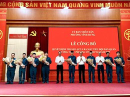 PHƯỜNG VĨNH HƯNG TỔ CHỨC LỄ CÔNG BỐ QUYẾT ĐỊNH THÀNH LẬP VÀ RA MẮT TIỂU ĐỘI DQTT PHƯỜNG VĨNH HƯNG NĂM 2025