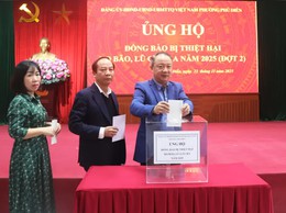 Phường Phú Diễn phát động ủng hộ đồng bào bị thiệt hại do bão, lũ đợt 2