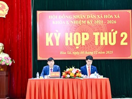 HĐND xã Hoà Xá thông qua 06 nghị quyết tại kỳ họp thường kỳ cuối năm 2025