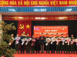 UBND xã Liên Hà tổ chức gặp mặt công dân lên đường nhập ngũ vào Quân đội và Công an Nhân dân năm 2025.