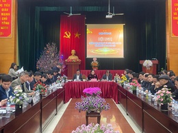 Thường trực Huyện ủy làm việc với Đảng ủy xã Cao Sơn Tiến