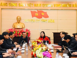 Huyện Ứng Hoà làm việc với chuyên gia về Chuyển đổi số.
