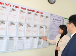 Phó Bí thư Thường trực Huyện uỷ kiểm tra công vụ đột xuất sau kỳ nghỉ Tết Nguyên đán