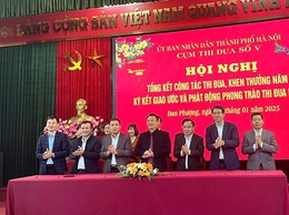 Huyện Hoài Đức được Cụm thi đua số V, Thành phố Hà Nội suy tôn, đề nghị Thành phố tặng Bằng khen năm 2024