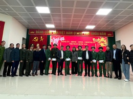 Thị trấn Quốc Oai gặp mặt tân binh lên đường nhập ngũ năm 2025