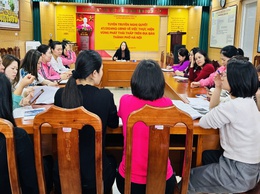 Trường mầm non Mai Động tuyên truyền nghị quyết số 47/2024NQ-UBND về việc thực hiện vùng phát thải thấp trên địa bàn thành phố Hà Nội