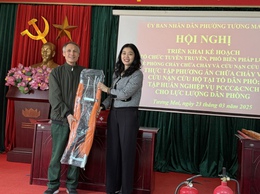 UBND phường Tương  Mai tổ chức Hội nghị tăng cường công tác PCCC & CNCH năm 2025
