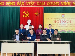 MTTQ huyện  tổ chức hội nghị sơ kết công tác Mặt trận Quý I, triển khai nhiệm vụ trọng tâm Quý II/ 2025