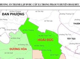 Huyện Hoài Đức dự kiến còn 4 xã sau sắp xếp đơn vị hành chính