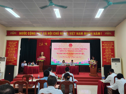 Hội đồng nhân dân xã Song Phương khóa XX, nhiệm kỳ 2021-2026 tổ chức kỳ họp chuyên đề