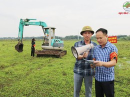Quốc Oai tổ chức cưỡng chế thu hồi đất phục vụ Dự án Khu đô thị và dịch vụ phía Tây Quốc Oai