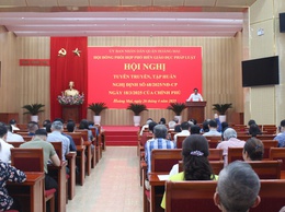 Hội nghị tuyên truyền, tập huấn Nghị định số 68/2025/NĐ-CP ngày 18/3/2025 của Chính phủ về sửa đổi, bổ sung một số điều của Nghị định số 118/2021/NĐ-CP ngày 23/12/ 2021