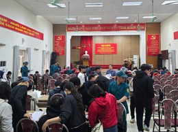 Phường Vĩnh Hưng tổ chức đăng ký nghĩa vụ quân sự, quân nhân dự bị và dân quân tự vệ 