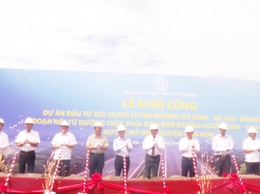Khởi công xây dựng trục đường Mỹ Đình - Ba Sao - Bái Đính.