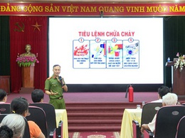 70.530 người dân trên địa bàn huyện được tuyên truyền nghiệp vụ phòng cháy, chữa cháy và cứu nạn, cứu hộ