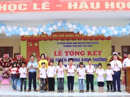 Trường Tiểu học Tri Thuỷ tổng kết năm học 2024-2025