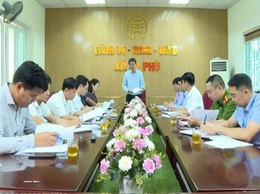 Chủ tịch UBND huyện Hoài Đức Nguyễn Hoàng Trường kiểm tra công tác xử lý vi phạm đất đai trên địa bàn các xã La Phù, An Khánh