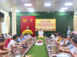 Thường trực HĐND huyện giao ban với Thường trực HĐND các xã, thị trấn để đánh giá kết quả hoạt động công tác quý I/2025