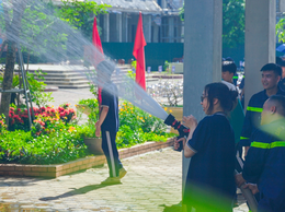 Quốc Oai: Tuyên truyền, trải nghiệm, thực hành kỹ năng phòng cháy chữa cháy và cứu nạn cứu hộ Quý II/2025 tại Trường THPT Phan Huy Chú