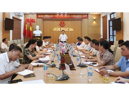 Quốc Oai tổ chức Hội nghị triển khai công tác bàn giao công việc, hồ sơ, tài liệu và tài sản trước khi kết thúc cấp huyện, chuyển giao về xã mới

