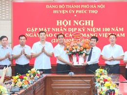 Phúc Thọ: Gặp mặt kỷ niệm 100 năm Ngày Báo chí Cách mạng Việt Nam