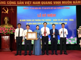 Phường Phú Thượng kỷ niệm 30 năm Ngày thành lập Phường và nhận Bằng khen của Thủ tướng Chính phủ