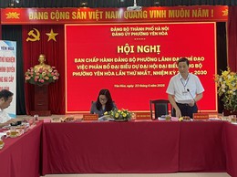 Đảng uỷ phường Yên Hòa tổ chức Hội nghị vận hành thử nghiệm mô hình chính quyền địa phương hai cấp