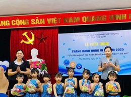Tháng hành động vì trẻ em - Phường Phú Thượng