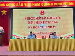 HĐND xã Hoài Đức vận hành thử nghiệm kỳ họp thứ nhất, nhiệm kỳ 2021-2026