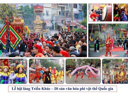 Lễ hội Triều Khúc diễn ra từ mùng 9-12 tháng giêng nhằm tôn vinh Bố Cái Đại Vương Phùng Hưng
