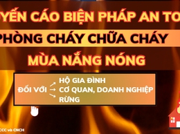 Khuyến cáo về các biện pháp đảm bảo an toàn phòng cháy và chữa cháy trong mùa nắng nóng