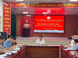 ỦY BAN MTTQ VIỆT NAM XÃ HOÀ XÁ TỔ CHỨC HỘI NGHỊ VẬN HÀNH THỬ NGHIỆM BỘ MÁY