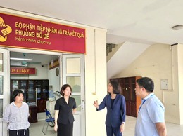 Phó Chủ tịch UBND Thành phố Vũ Thu Hà tiếp tục kiểm tra thực tế các phường mới của quận Long Biên sau sắp xếp