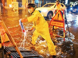 Chủ động phương án thoát nước cao điểm mùa mưa