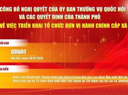 Hà Nội tổ chức lễ công bố sắp xếp đơn vị hành chính cấp xã