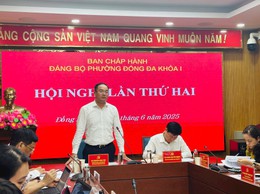 Ban Chấp hành Đảng bộ phường Đống Đa (mới) khóa I tổ chức Hội nghị lần thứ hai