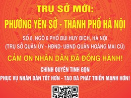 Phường Yên Sở - Diện mạo mới, tâm thế mới