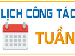 Lịch công tác tuần thứ 27