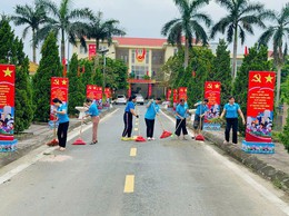 Ra quân làm đẹp cảnh quan đón chào thời khắc chính quyền địa phương 2 cấp chính thức vận hành