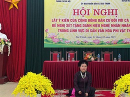 Lấy ý kiến cộng đồng dân cư đối với Nghệ nhân ưu tú Lê Thị Hân (Ngọc Hân) đề nghị xét tặng danh hiệu 