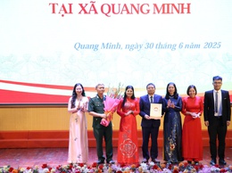 Ông Lê Sỹ Cường làm Chủ tịch Ủy ban MTTQ xã Quang Minh