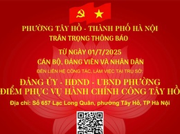 Địa điểm phục vụ hành chính công