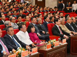 Chủ tịch nước Lương Cường dự lễ công bố sắp xếp đơn vị hành chính tại Hà Nội