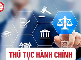 Thông báo về việc tiếp nhận và giải quyết thủ tục hành chính