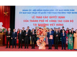 Hà Nội: Trao quyết định thành lập phường Việt Hưng mới