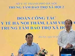 Lãnh đạo Sở Y tế Hà Nội thăm và làm việc tại Trung tâm Bảo trợ xã hội 2 Hà Nội